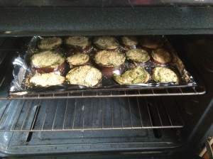 Today's Creation Going Into the Oven